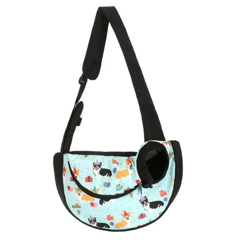 Outdoor Travel Pet Puppy Carrier Handbag Pouch Mesh Oxford Single
