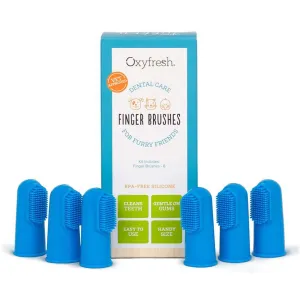 Oxyfresh Pet Finger Brush Blue Dog Grooming