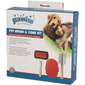 Pawise Pet brush & comb kit