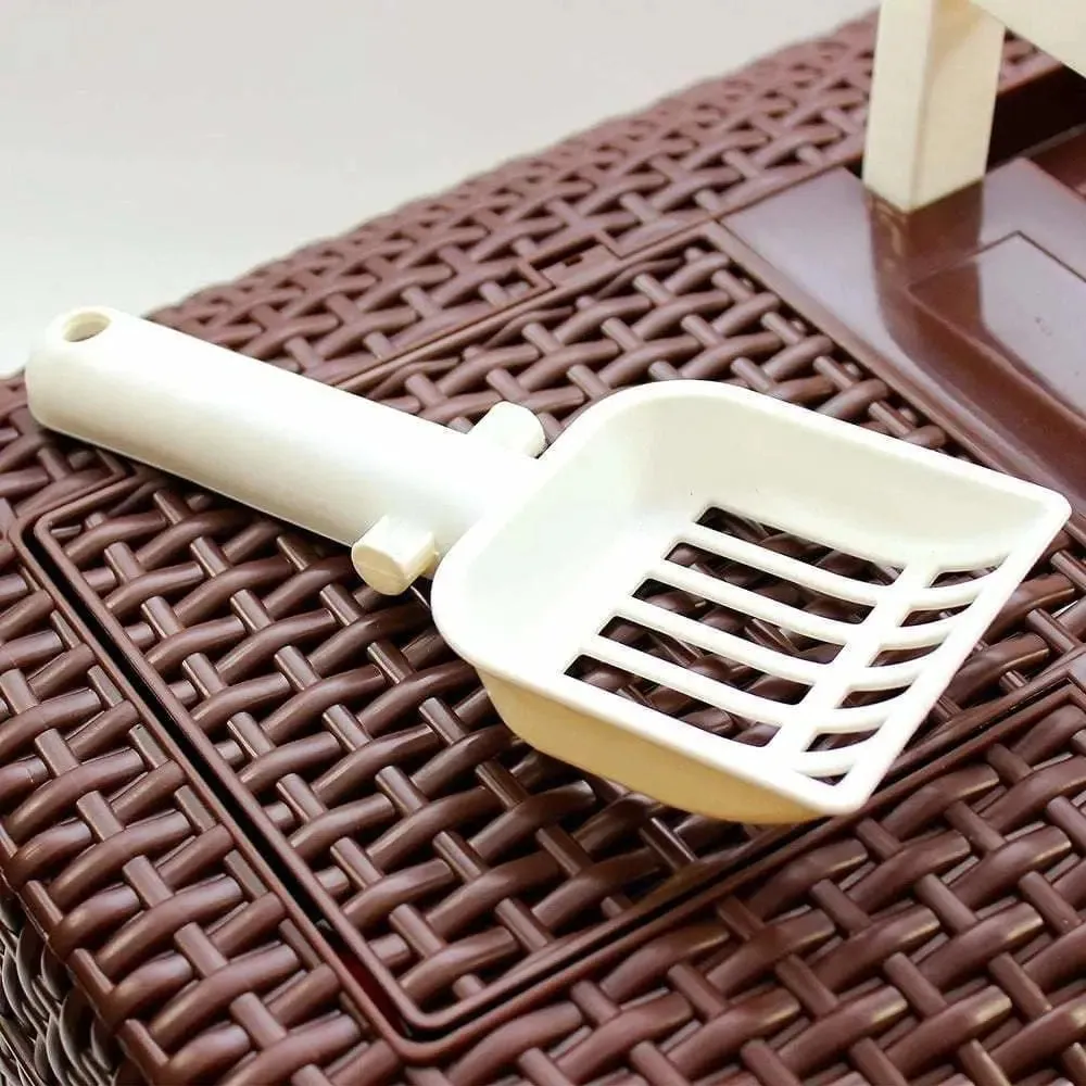 Penn-Plax Deluxe Covered Litter Box with Removable Tray, Scoop, and Bags