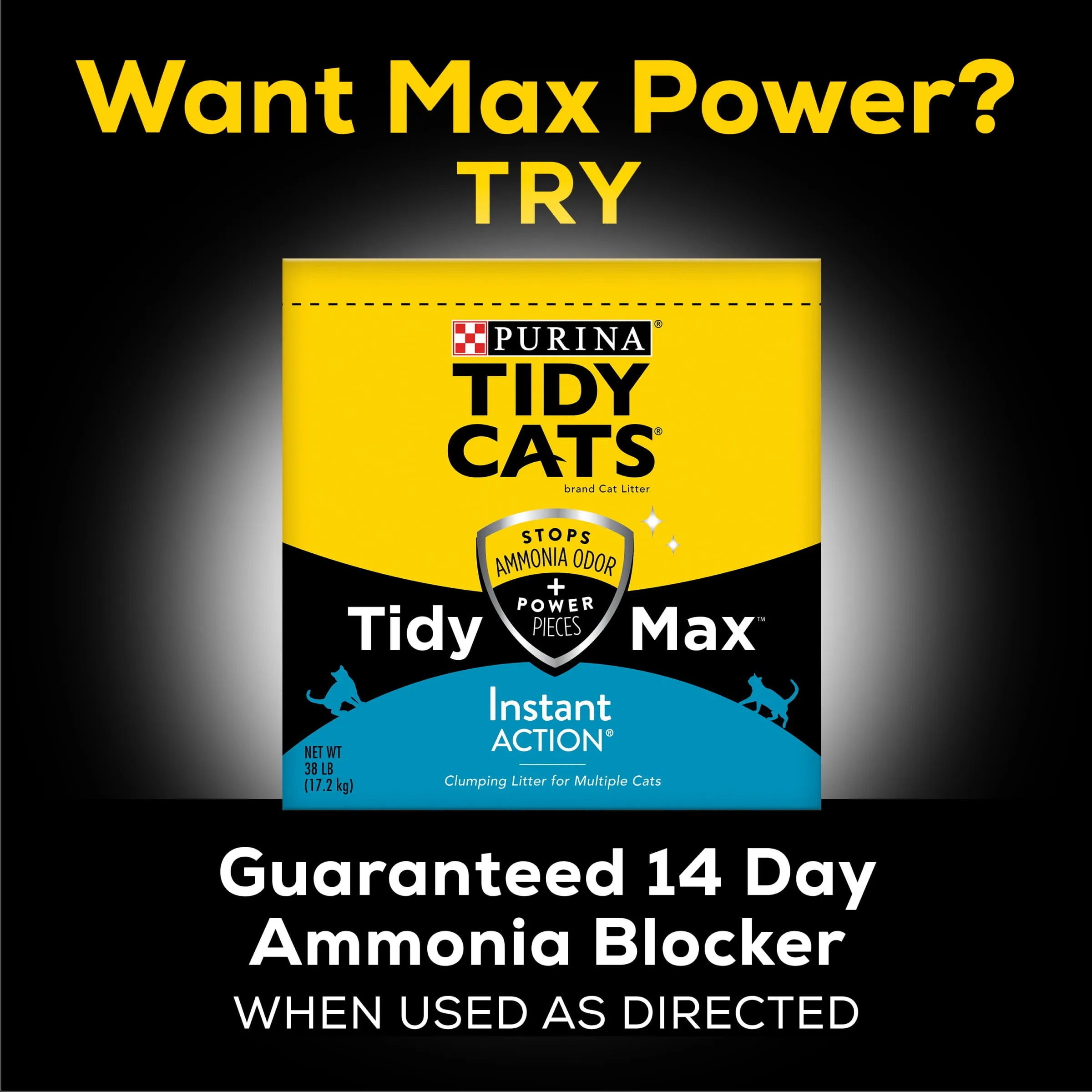 Purina Tidy Cats Clumping Cat Litter, Instant Action Multi Cat Litter, 20 lb. Jug