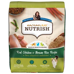 Rachael Ray Nutrish Chicken Brown Rice and Veggies Premium Dry Cat Food - 6 Lbs