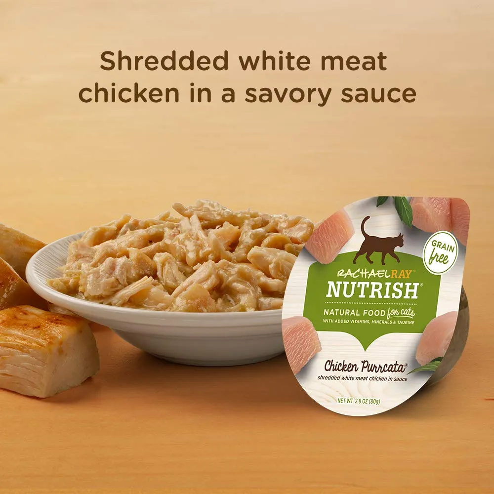 Rachael Ray Nutrish Chicken Purrcata Natural Grain-Free Wet Cat Food Trays - 2.8 Oz - Case of 12