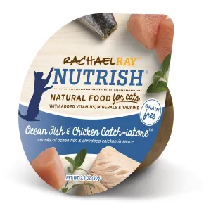 Rachael Ray Nutrish Grain-Free Oceanfish and Chicken Catch-iatore Recipe Wet Dog Food Trays - 2.8 Oz - Case of 24