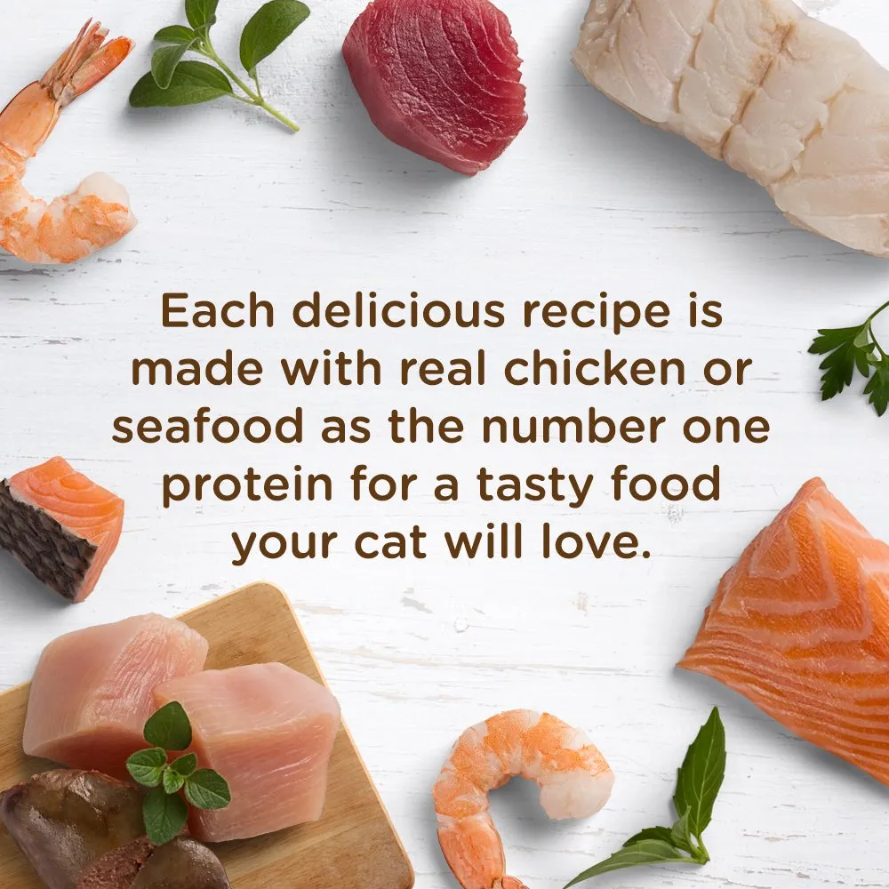 Rachael Ray Nutrish Ocean Fish-a-licious Oceanfish and Tuna Wet Cat Food Trays - 2.8 Oz - Case of 12