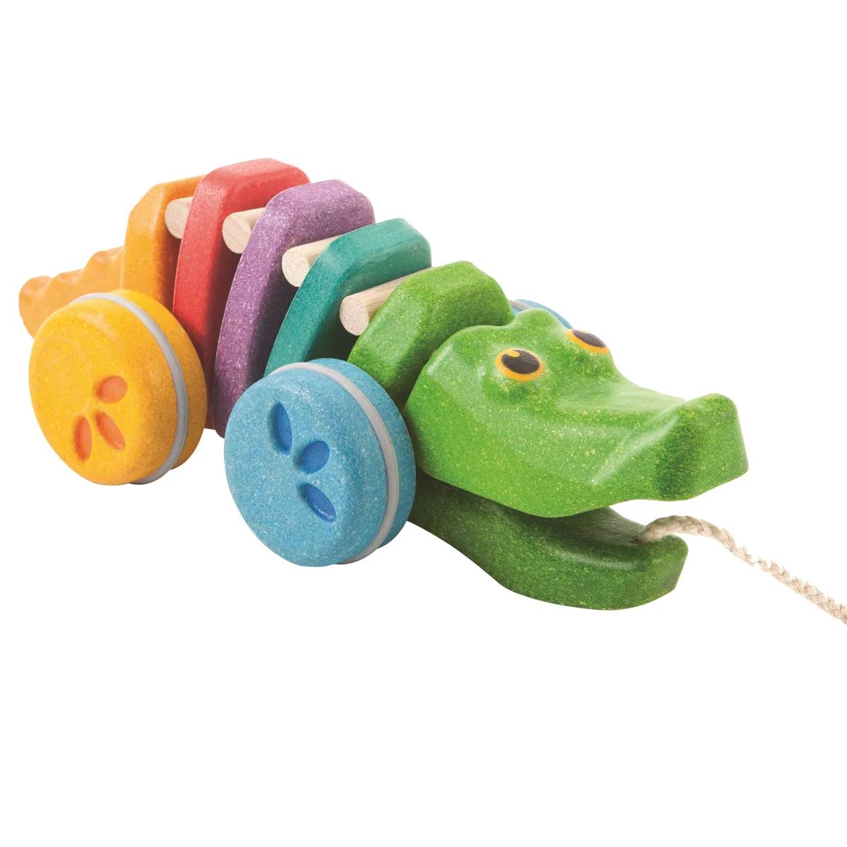 Rainbow Alligator Pull Along