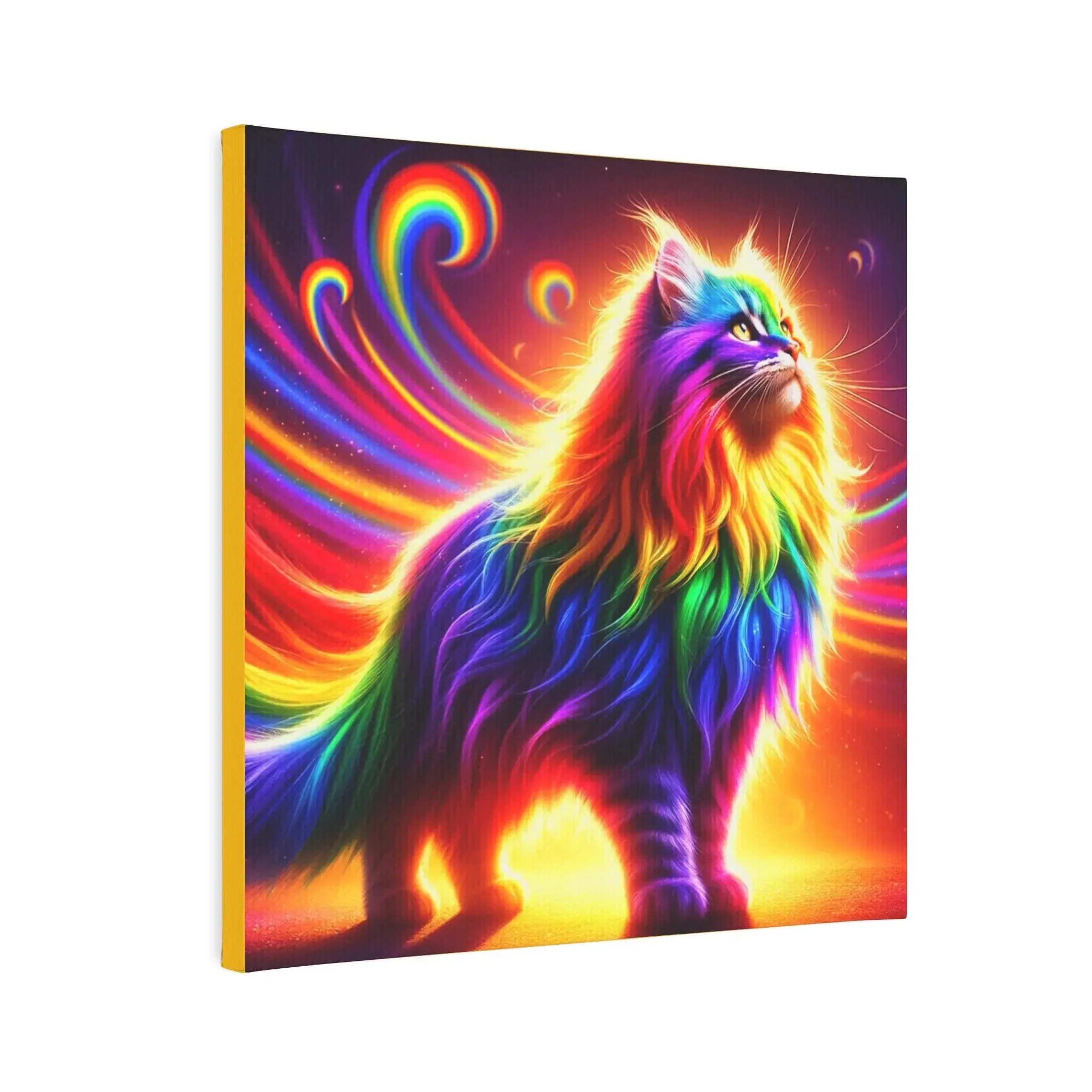 Rainbow Pride Cat- Wall Art Decor
