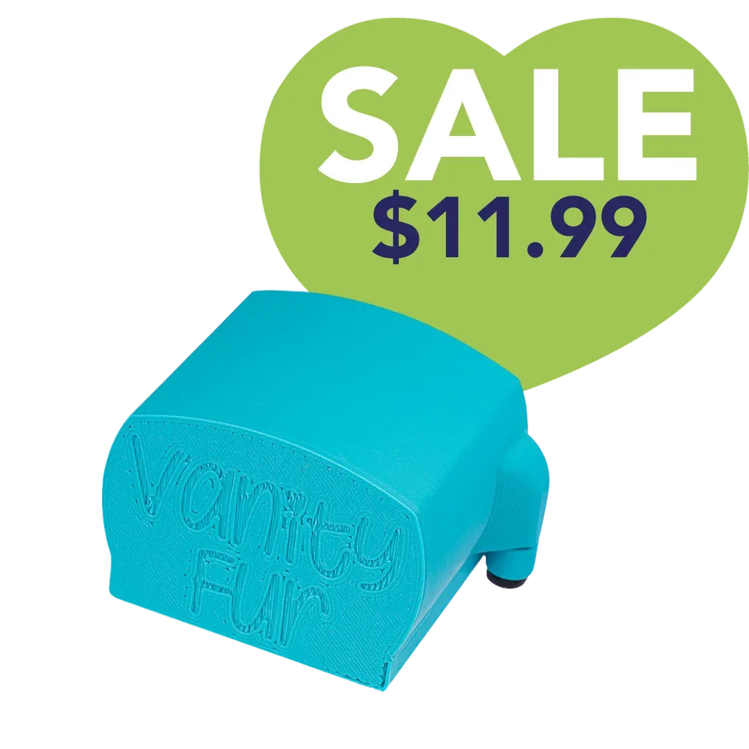 Small Brush Cover Cyan by Vanity Fur