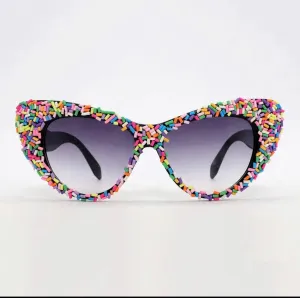 Sprinkle Me Down Cat Eye Sunglasses