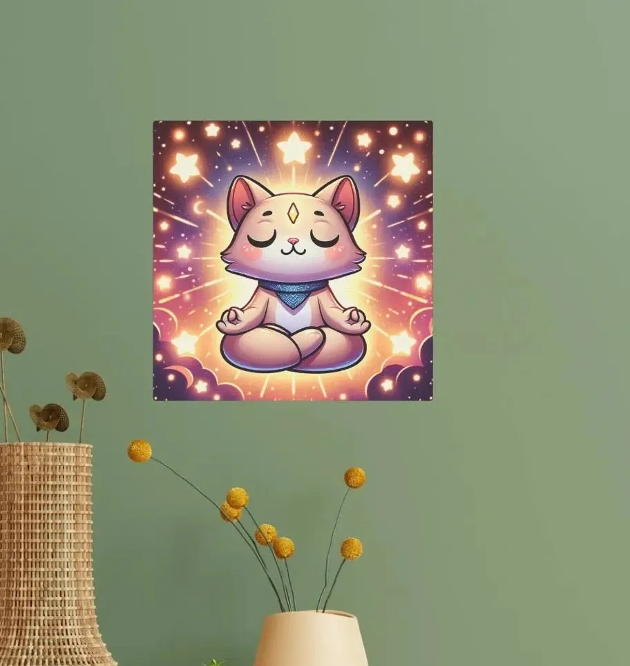 Star Cat Meditation - Wall Art Decor