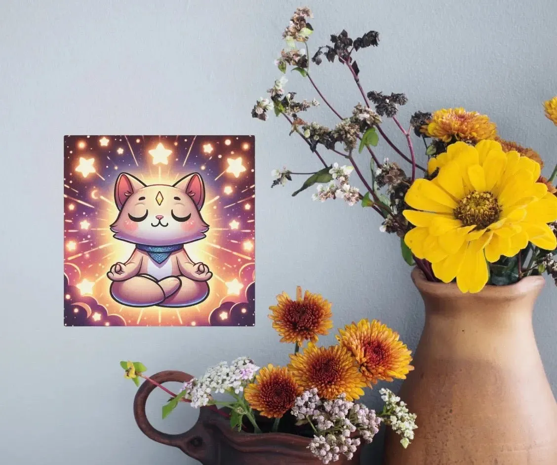 Star Cat Meditation - Wall Art Decor
