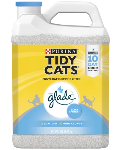 Tidy Cats With Glade, Clear Springs, Clumping Cat Litter, 20-lb Jug
