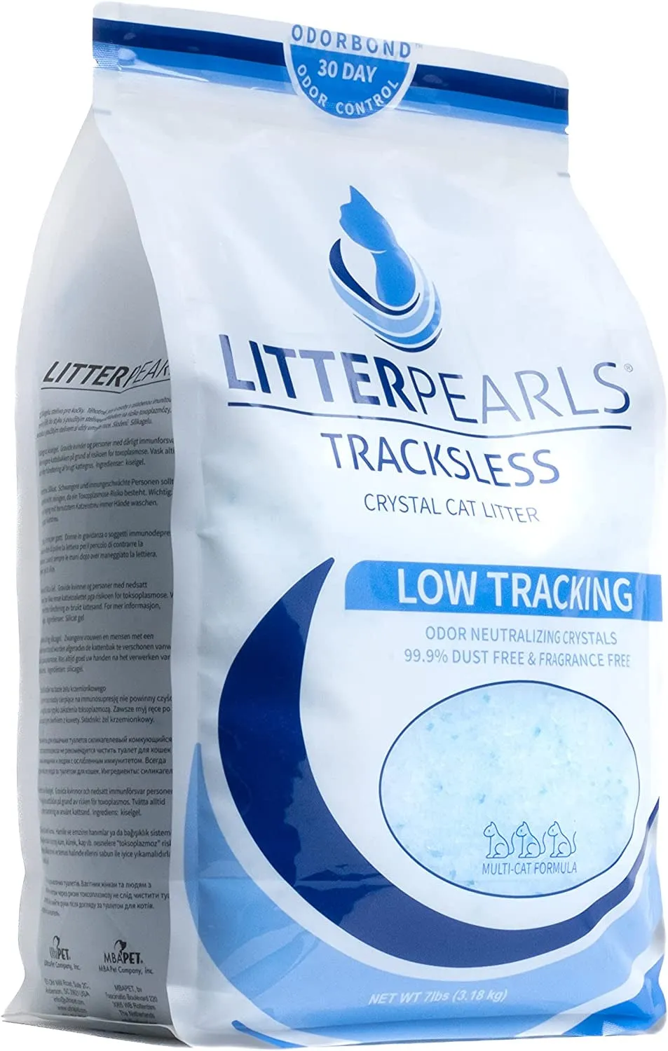 Unscented Non-Clumping Crystal Cat Litter with Odorbond