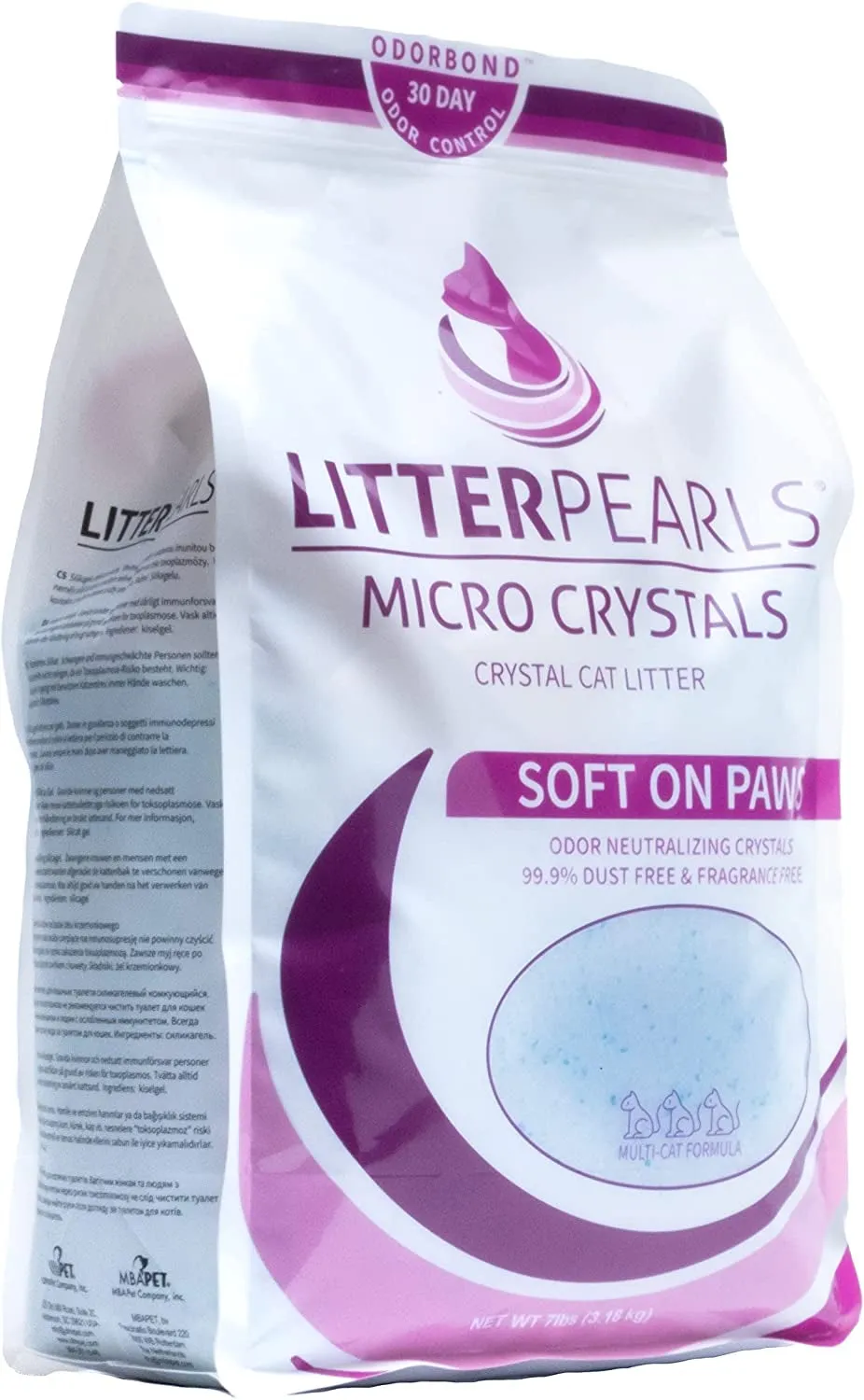 Unscented Non-Clumping Crystal Cat Litter with Odorbond