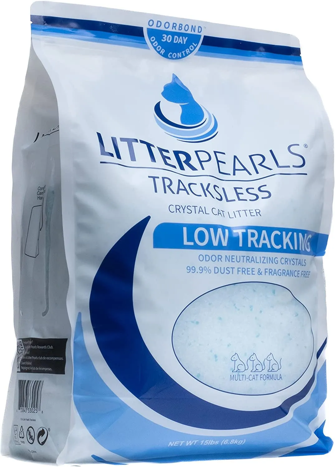 Unscented Non-Clumping Crystal Cat Litter with Odorbond