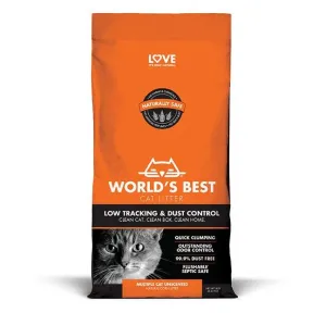World's Best Cat Litter Corn Clumping Unscented Low Tracking Dust Control Multi-Cat Litter