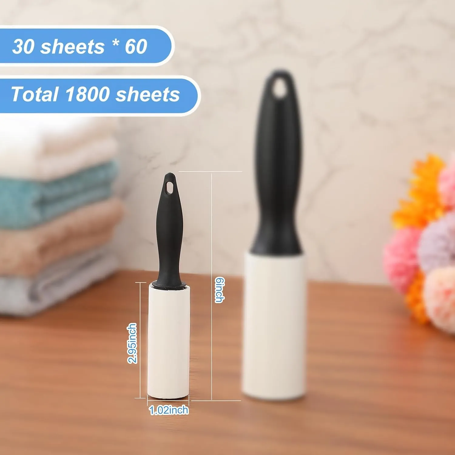 Zhehao 80 Pack Mini Lint Roller Bulk Small Lint Remover Travel Size Portable Brushes Sticky Roller for Clothes Pet Hair Furniture Couch Carpet Car Seats Bedding
